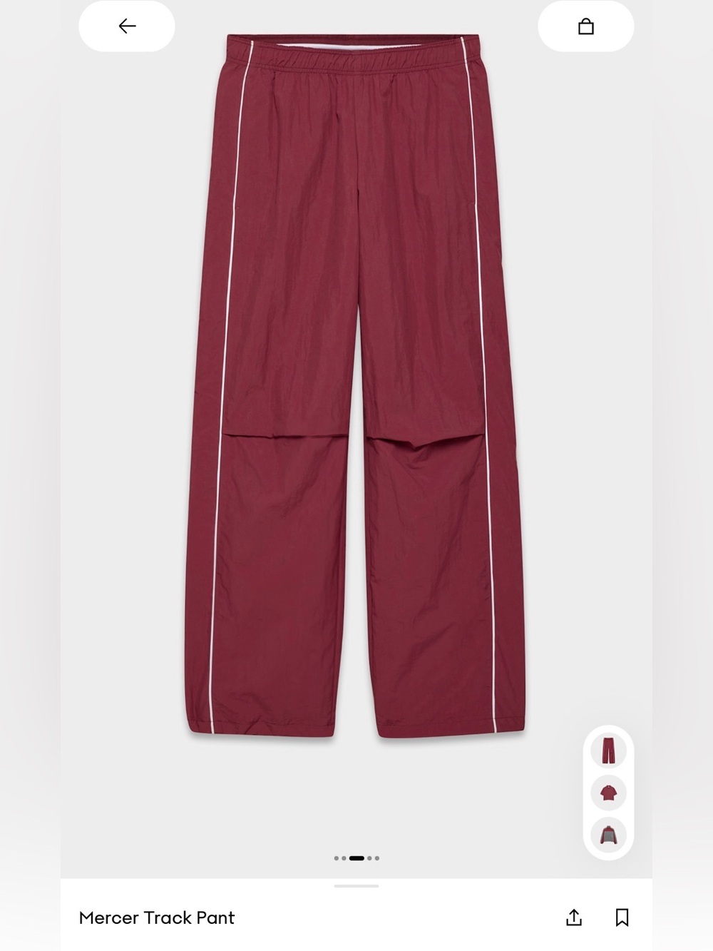 Aritzia Mercer track pant